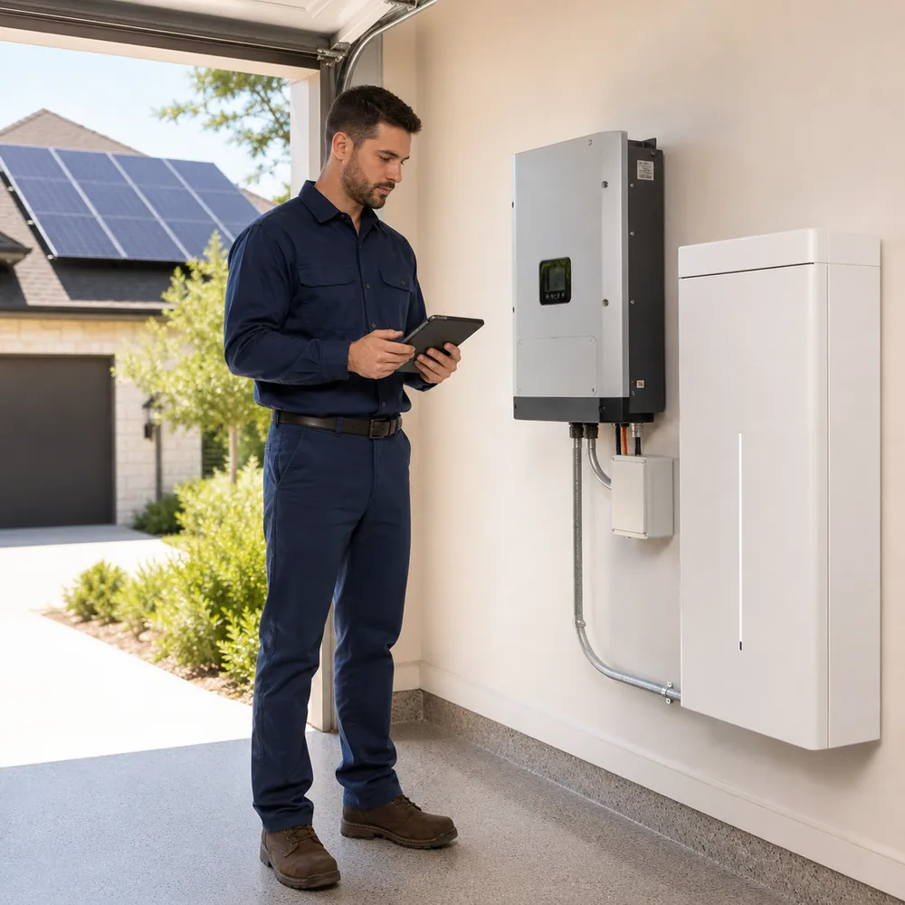 Home solar battery storage equipment for a Dallas-Fort Worth solar battery add-on